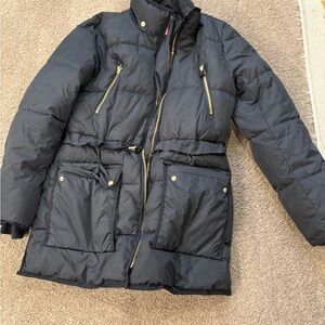 J. Crew black chateau primaloft puffer